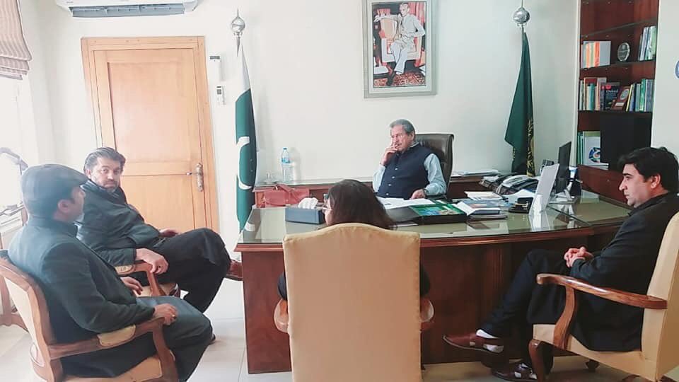 Meeting with Shafqat Mehmood
